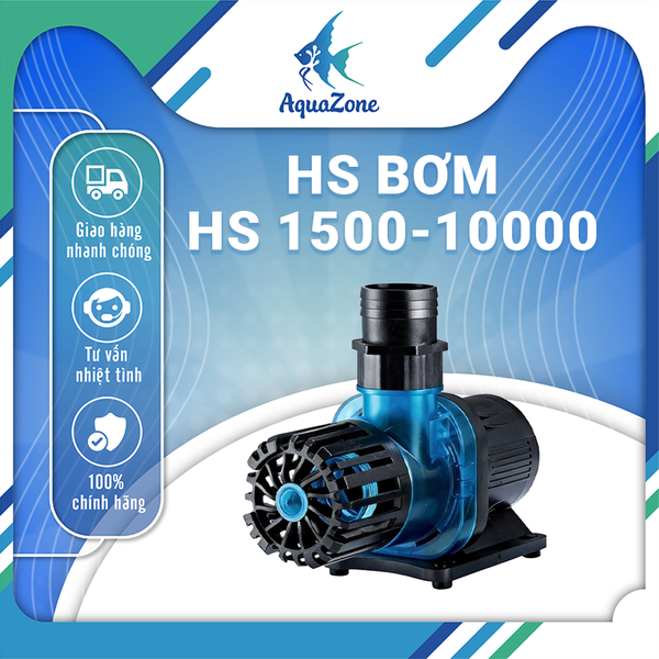 Máy Bơm Biến Tần DC Thông Minh HENG SHENG HS1500-HS10000 - Bơm Bể Cá Siêu Êm 20 Cấp Độ Có Chế Độ Tạo Sóng & Chống Cạn