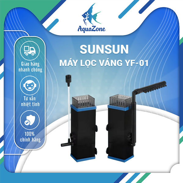 Lọc Váng SunSun YF-01 - Lọc Váng Kết Hợp Thổi Luồng Tạo Oxy Cho Bể Cá