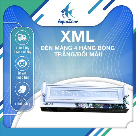 Đèn XML XuanMeiLong 4 hàng bóng siêu sáng cho cá rồng - Tiết kiệm điện, phù hợp nhiều loại bể cá cảnh từ 20-90cm