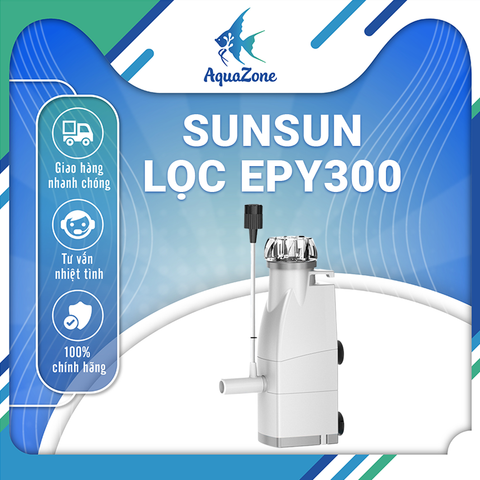 Lọc Nước Hồ Cá Sunsun EPY 5W 3 Trong 1 – Lọc Nước, Lọc Váng, Thổi Oxy, Điều Chỉnh Lưu Lượng, Hoạt Động Êm Ái