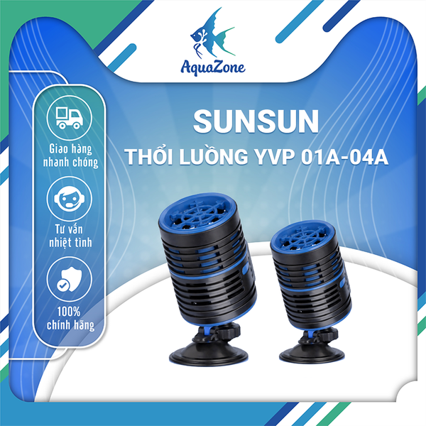 Máy Thổi Luồng Bể Cá SunSun - Động Cơ Siêu Tĩnh Lặng & Khớp Xoay 360°, Trục Gốm Chống Mài Mòn Dùng Cho Bể Nước Ngọt & Mặn