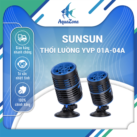 Máy Thổi Luồng Bể Cá SunSun - Động Cơ Siêu Tĩnh Lặng & Khớp Xoay 360°, Trục Gốm Chống Mài Mòn Dùng Cho Bể Nước Ngọt & Mặn