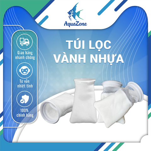 Túi Lọc Vành Nhựa - Thiết Kế Mặt Bông Mềm Mại Hỗ Trợ Hệ Vi Sinh Và Lọc Sạch Cặn Bẩn Cho Bể Cá