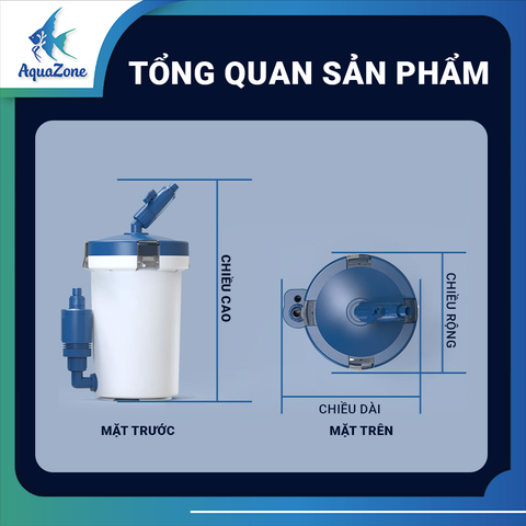 Lọc Phụ Sunsun YW-01B, 02B, 03B  - Lọc Phụ Kèm Bơm Ø12, Ø16