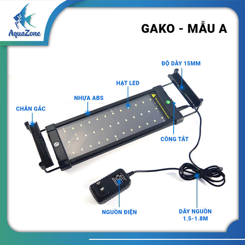Đèn GAKO ZJL A B D Siêu Sáng Tiết Kiệm Năng Lượng -  Đèn Led Hai Chế Độ Ánh Sáng Cho Hồ Cá Biển & Hồ Thủy Sinh