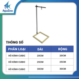 Chân Đế Tích Hợp Giá Treo Đèn – Đế Lót Bể Cá Mini Phù Hợp Decor Phòng Khách, Văn Phòng