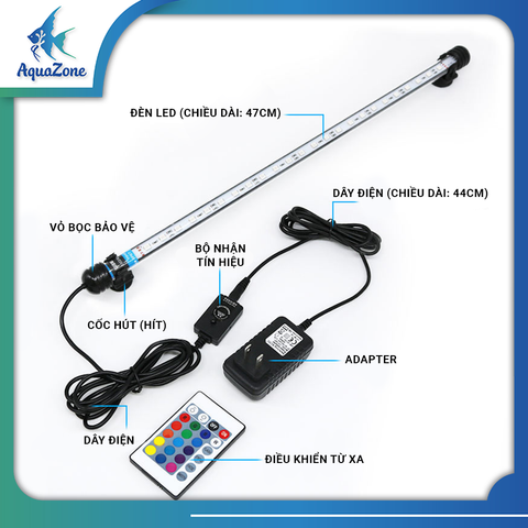 Đèn LED Hồ Cá Thủy Sinh GAKO – Đèn Ống Tuýp GL39T, ATL78A & Đèn LED Sủi Oxy SQ12, SQ12YK Có Khả Năng Chống Nước IP67