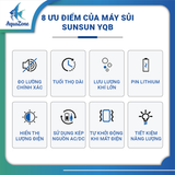 Máy Sủi SunSun YQB-01/YQB-02/YQB-03 - Sủi Tích Điện 2 Vòi Siêu Êm (Chưa Kèm Dây Sủi & Đá Sủi)