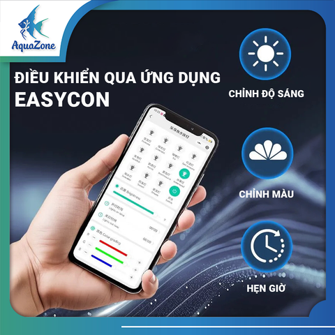 Đèn Led Hồ Cá Deyao RGB – Đèn Kẹp Xoay 360° Hợp Kim Nhôm, Điều Khiển Qua App Thông Minh, Tiện Lợi
