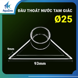 Bộ Phụ Kiện Lọc Nước Hồ Cá Trong Suốt  – Đầu Lọc Váng, Rọ Lọc Rác, Đầu Thoát Nước Tam Giác, Mỏ Vịt, Mút Lọc Vi Sinh