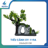 Mô Hình Tiểu Cảnh Trang Trí Bể Cá – Núi Đá, Cây Bonsai, Hang Động Nhựa Cao Cấp Cho Hồ Cá Thủy Sinh
