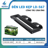 Đèn LED Kẹp Bể Cá XT-567 – Ánh Sáng Thủy Sinh, Điều Chỉnh 90°, Cảm Ứng Chạm