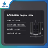 Đèn LED Lon M ZAqua 60W-100W - Công Nghệ WRGB Đỏ Cá Không Đỏ Nước, Chuyên Dụng Cho Hồ Cá Rồng & Cá Vàng