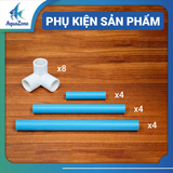 Kệ Kê Hộp Lọc PVC Ø25 Kết Hợp Cho Hồ Size Từ 40/50/60/80 - Chống Thấm Nước, Chịu Lực Tốt, Dễ Lắp Đặt