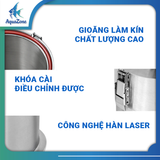 Lọc thùng Inox WEEKAQUA ES350~900 Ver 2.0 – Điều khiển qua App, biến tần, kèm bơm lọc ngoài cho hồ cá