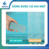Miếng Chà Cặn Canxi Hồ Cá Đa Năng – Tẩy Rêu, Làm Sạch Kính Hai Mặt, Dễ Rửa Tái Sử Dụng