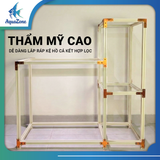 Bộ Chân Kệ Kết Hợp AZONE Cho Hồ Size 60/80/100/120 - Kệ Bể Cá Khung Nhôm Cao Cấp, Chịu Lực Tốt, Dễ Lắp Đặt