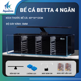 Combo Bể Cá YEE/Nepall/Cherlam – Hồ Kính Mini Kèm Lọc Bên, Kính Siêu Trắng, Tự Lọc Tuần Hoàn, Hệ Sinh Thái Mới Cho Bể Cá
