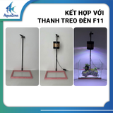 Chân Đế Tích Hợp Giá Treo Đèn – Đế Lót Bể Cá Mini Phù Hợp Decor Phòng Khách, Văn Phòng