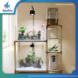Bộ Chân Kệ Kết Hợp AZONE Cho Hồ Size 60/80/100/120 - Kệ Bể Cá Khung Nhôm Cao Cấp, Chịu Lực Tốt, Dễ Lắp Đặt