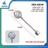 Đèn Rọi Bể Cá FortDi Chân Kẹp  3W, 7W, 9W - Thân treo đèn lò xo có thể xoay 360 độ