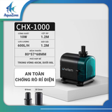 Bơm Hút Đáy Cherlam CHX-1000 10W - Điều Chính Lưu Lượng Nước 6 Cấp Độ, Trục Gốm Bền Bỉ Dùng Cho Hồ Nước Ngọt & Nước Mặn