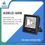 Đèn LED vuông ASKLO AS 30W 60W – Đèn chiếu sáng bể cá cảnh ngoài trời, Đèn LED hồ cá Koi, hỗ trợ tăng màu sắc cá