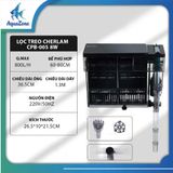 Lọc treo bể cá Cherlam 3.5w 6w 8w 350/ 550/ 800 | Lọc treo có thể tùy chỉnh lưu lượng và vật liệu lọc bể cá thủy sinh