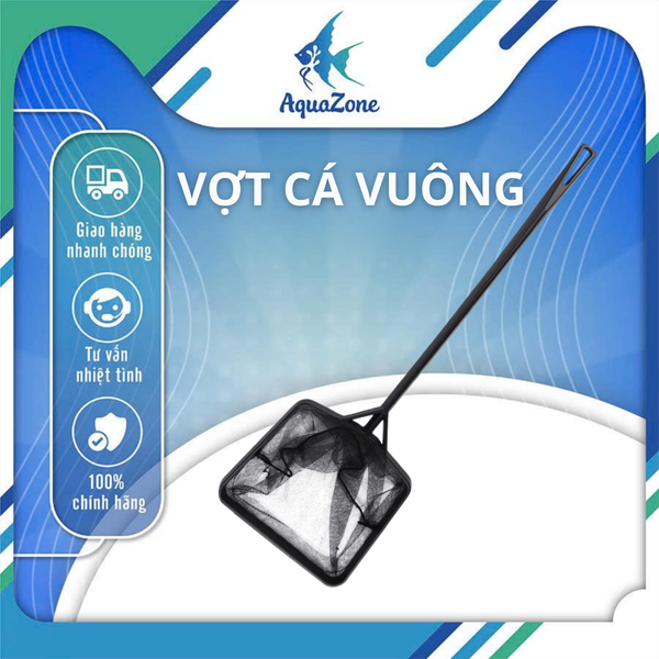 Vợt vớt cá Aquazone chuyên dụng cao cấp – lưới nylon mềm an toàn cho cá cảnh