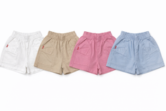 G50 -  Quần Short Linen Trẻ Em BG Túi Bẻ Seven Stars