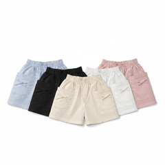 G51 - Quần Short Kaki Trẻ Em BG Túi Đôi Nơ Seven Stars