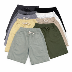 S85-Quần Short Linen Nam Nối Sườn Túi Mổ Winmaxx