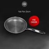  CHẢO CHIÊN INOX CHỐNG DÍNH YAKI PAN - SIZE 24CM 
