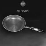  CHẢO CHIÊN INOX CHỐNG DÍNH YAKI PAN - SIZE 26CM 