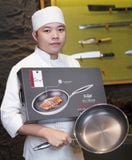  CHẢO CẠN YAKI PAN INOX 3 LỚP ĐÁY TỪ CHỐNG DÍNH - 20CM 