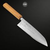  DAO NHẬT SAKON GINGA SANTOKU 3 LỚP TAY CẦM GỖ KEIYAKI 165MM - NF877 