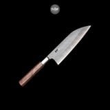  DAO NHẬT SANTOKU TOSA KUROTORI THÉP BẠC 3 NASHIJI 165MM 