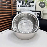  BỘ THAU RỔ INOX 27CM 