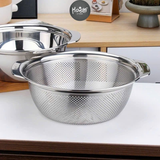  BỘ THAU RỔ INOX 27CM 