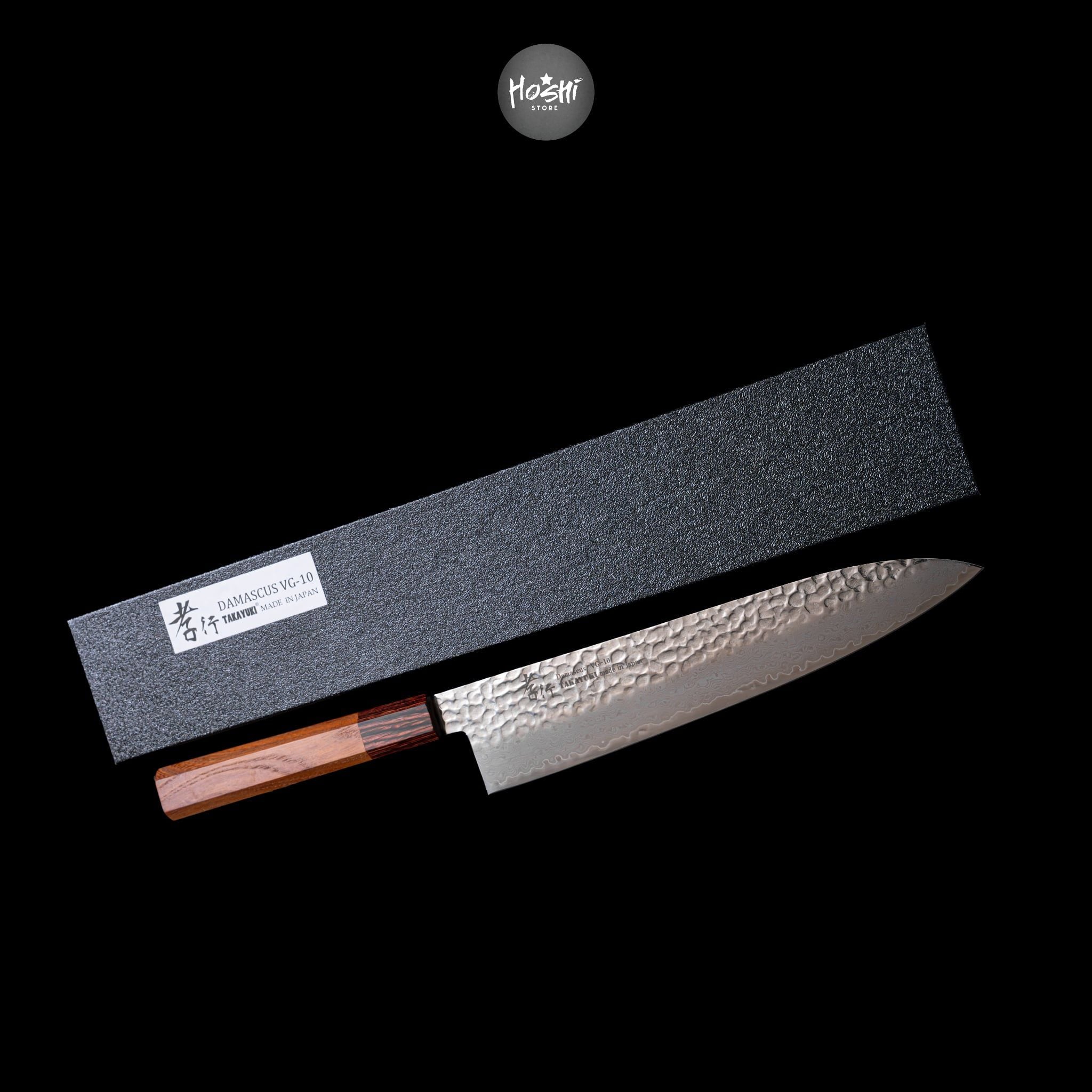  DAO NHẬT GYUTO SAKAI TAKAYUKI THÉP VG10 DAMASCUS 33 LỚP CÁN WA 240MM 