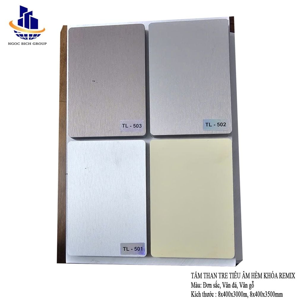 Tấm tiêu âm Than tre có hèm TL503