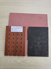 Gỗ tiêu âm chống cháy xẻ rãnh Remix 12mm lõi hồng