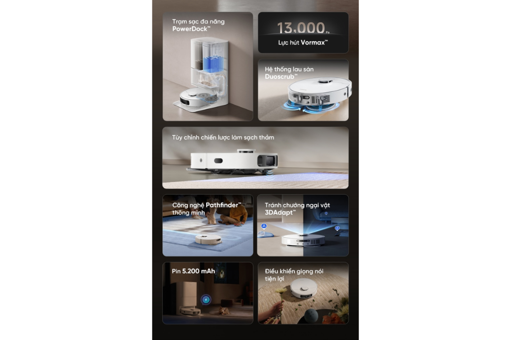 Robot hút bụi lau nhà Dreame D20 Ultra
