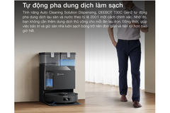 Robot hút bụi lau nhà Ecovacs T30C Gen 2 - Trắng/Đen