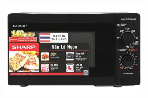Lò vi sóng có nướng Sharp R-G211TV-BK 21 lít