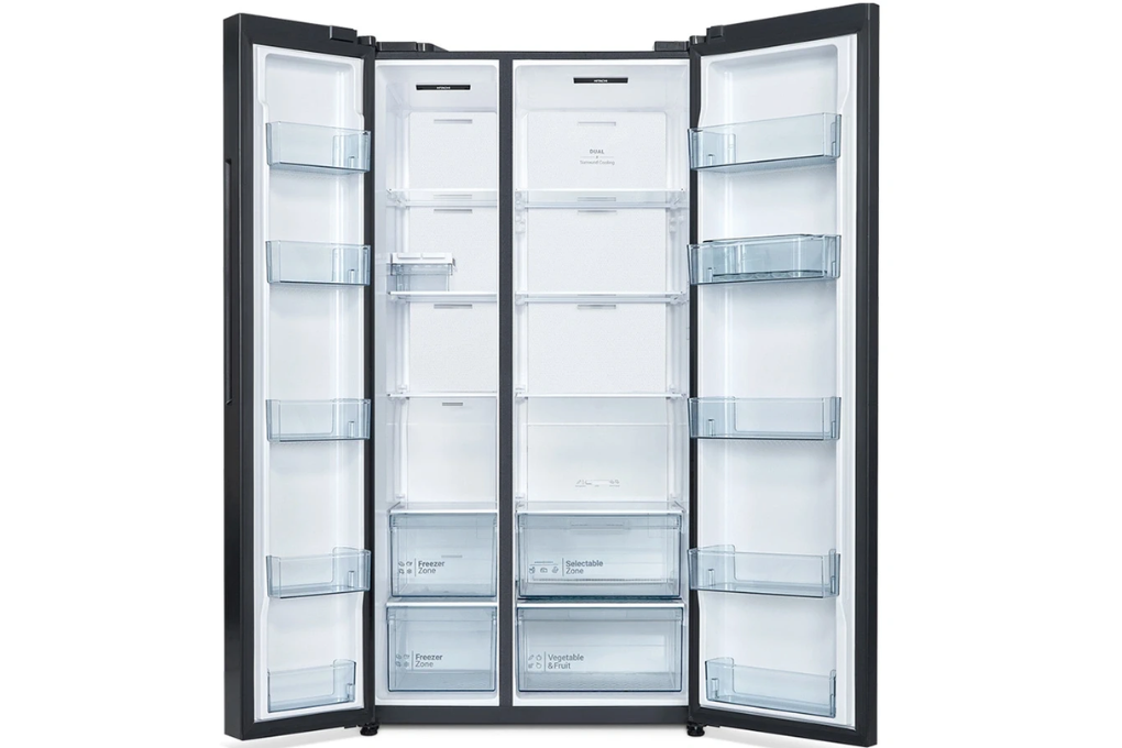 Tủ lạnh Hitachi Inverter 656 lít Side By Side HRSN9713ESGBKVN