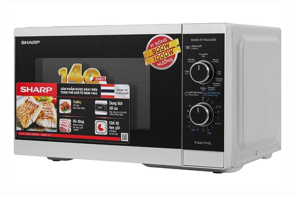 Lò vi sóng có nướng Sharp R-G251TV-SL 25 lít