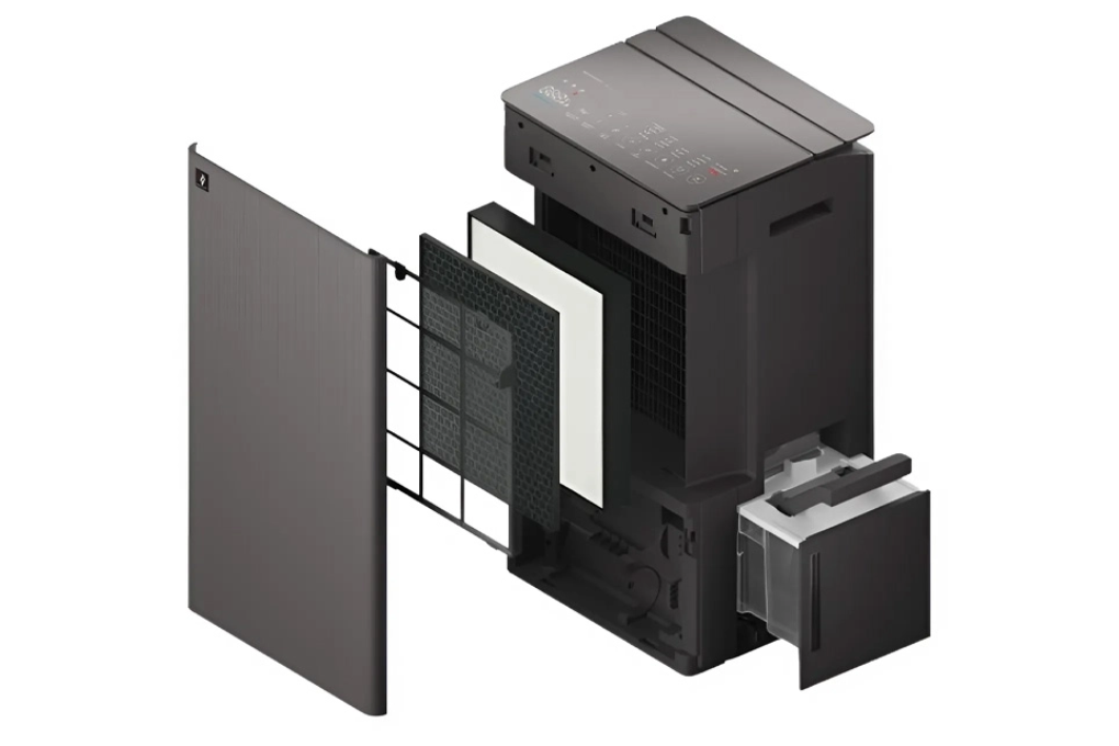 Máy hút ẩm kết hợp lọc khí 30L Sharp DW-T30FV-H/W