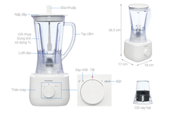 Máy xay sinh tố đa năng Panasonic MX-EP3111WRA