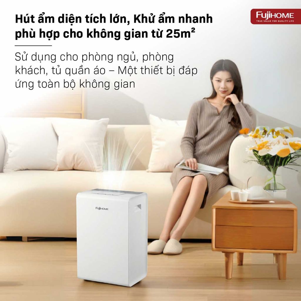 Máy hút ẩm Fujihome DH14W-HEPA